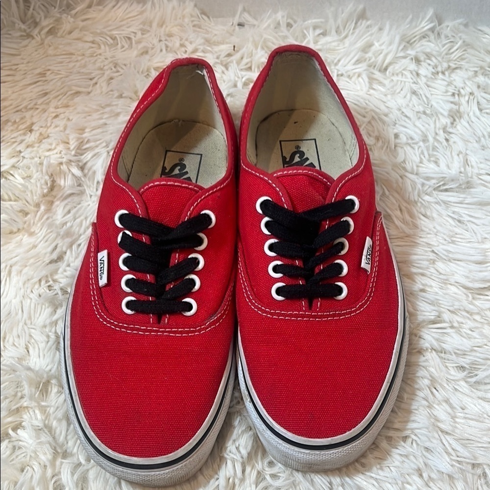 Vans Rad red lace up sneakers. Size 8 mens